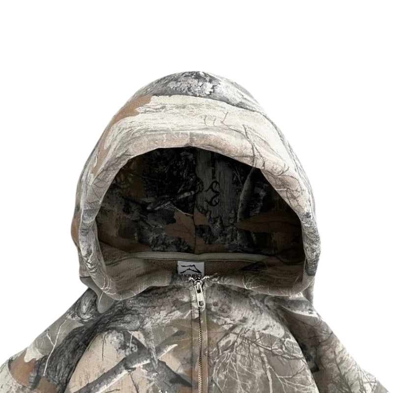 Retro Zip Up Hoodie