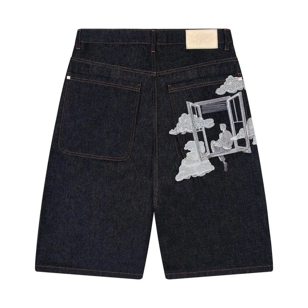 Floral Denim Short